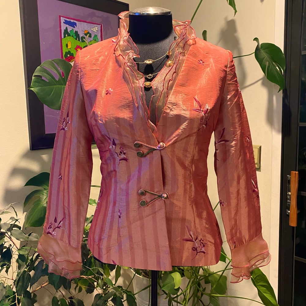 Chinese Embroidered Silk Top